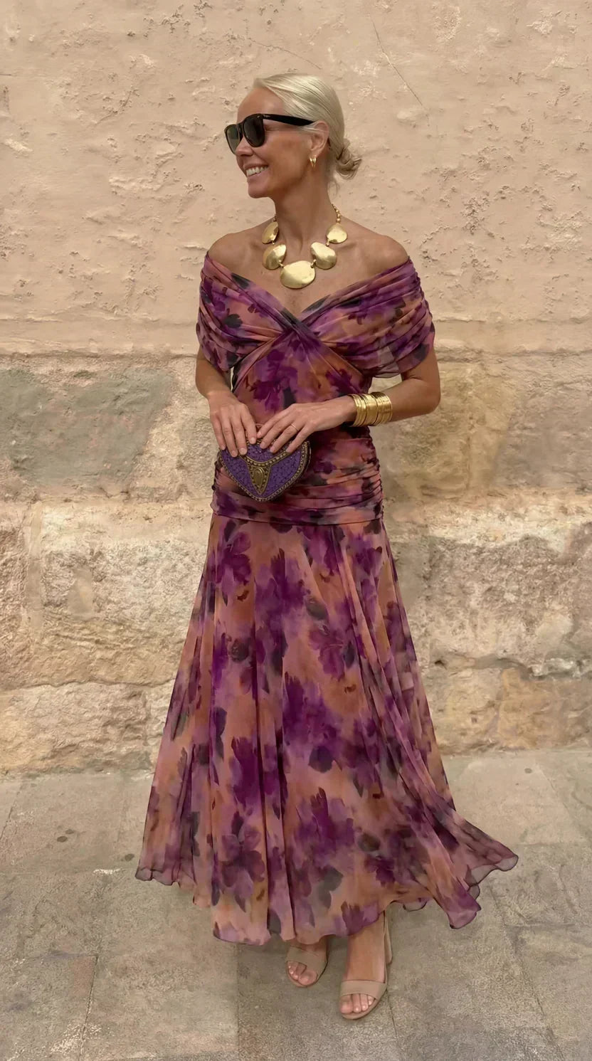 MALIN | LONG FLORAL DRESS FOR WOMEN