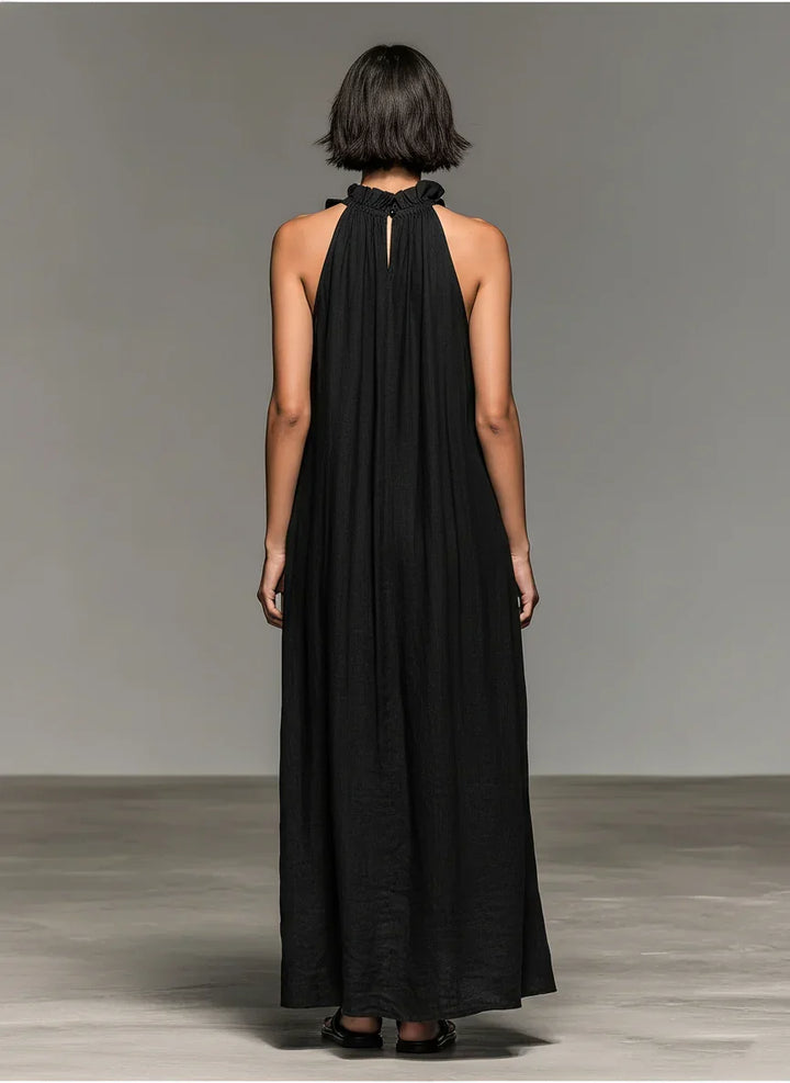 URSZULA | RUFFLE DETAIL MAXI DRESS FOR WOMEN