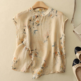 DELPHINE | LINEN TOP FOR WOMEN