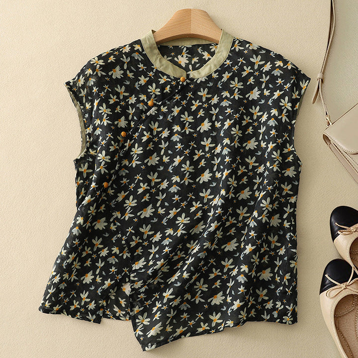 DELPHINE | LINEN TOP FOR WOMEN