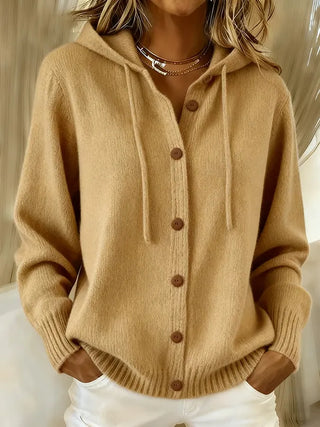 GRETA | COZY BUTTON CARDIGAN HOODIE FOR WOMEN