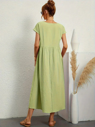 PIA | WHITE MIDI DRESS FOR WOMEN
