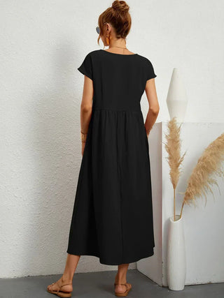 PIA | WHITE MIDI DRESS FOR WOMEN