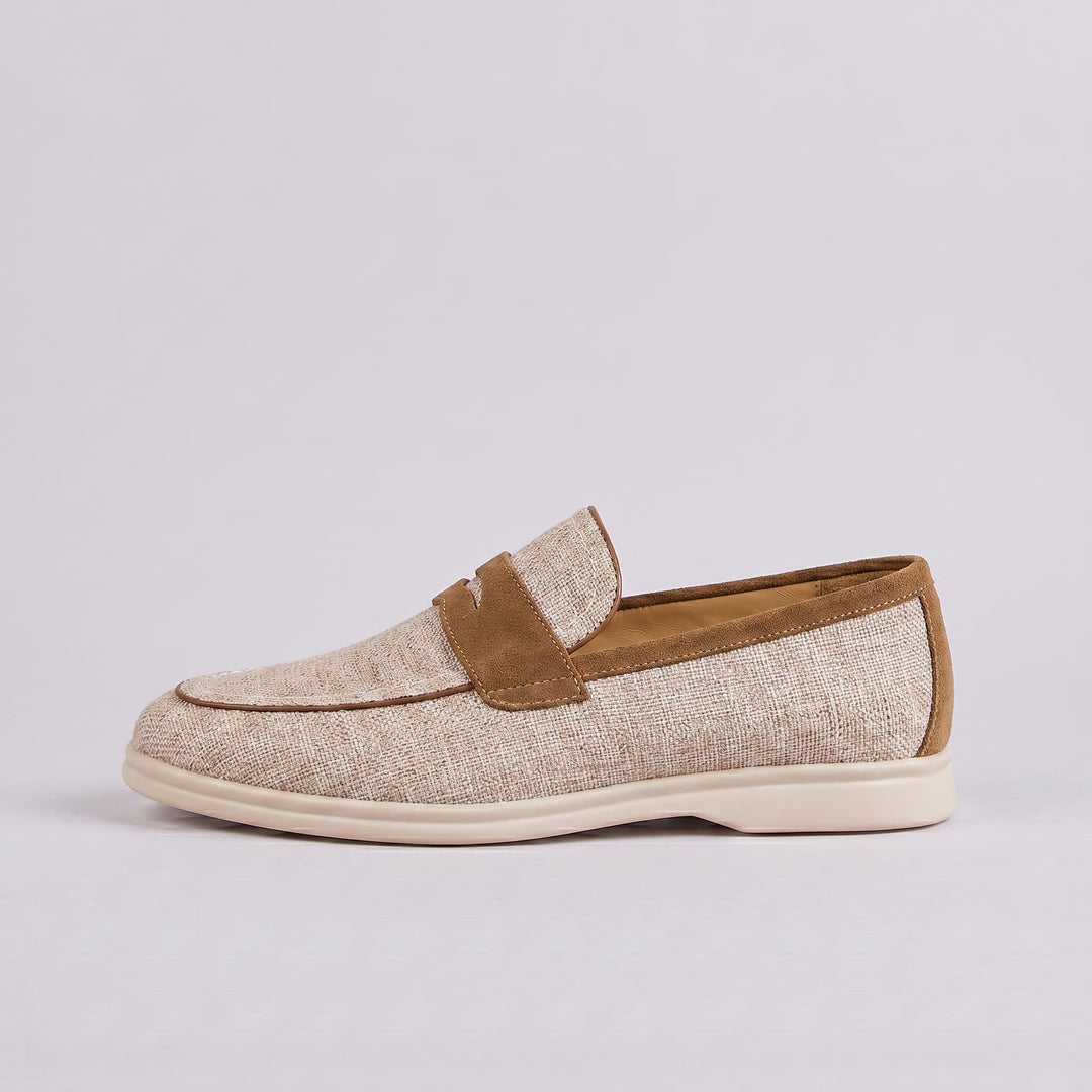 NEWBURY | LINEN PENNY LOAFER FOR MEN