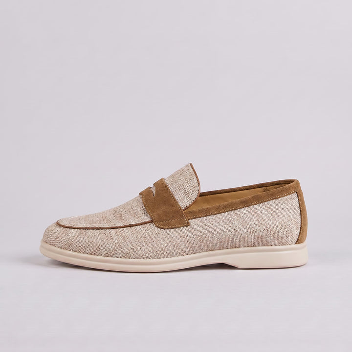 NEWBURY | LINEN PENNY LOAFER FOR MEN