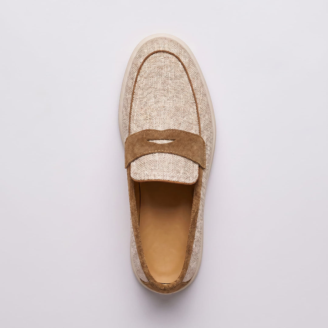 NEWBURY | LINEN PENNY LOAFER FOR MEN