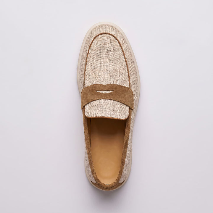 NEWBURY | LINEN PENNY LOAFER FOR MEN