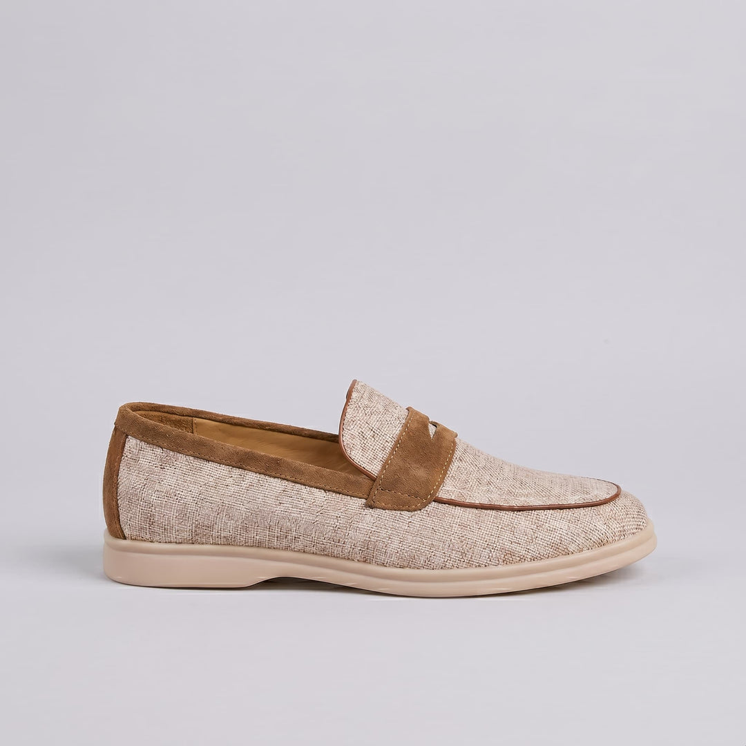 NEWBURY | LINEN PENNY LOAFER FOR MEN