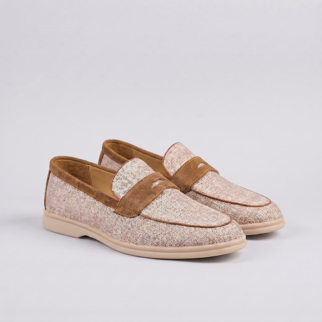 NEWBURY | LINEN PENNY LOAFER FOR MEN