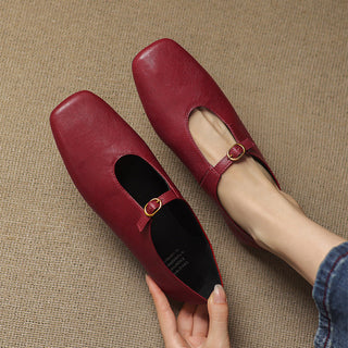 ELSPETH | HIGH-VAMP MARY JANE FLAT FOR WOMEN