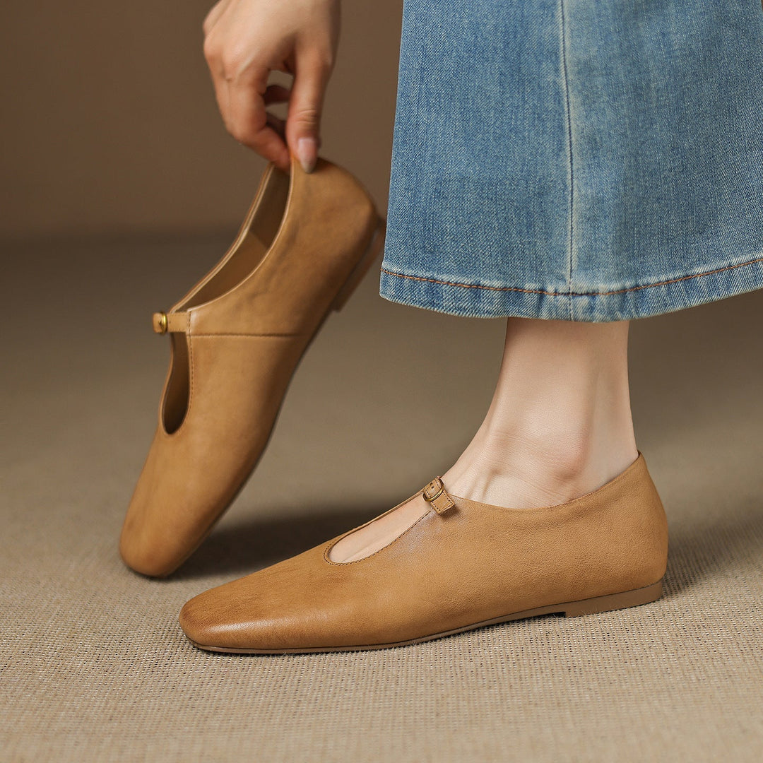 ELSPETH | HIGH-VAMP MARY JANE FLAT FOR WOMEN