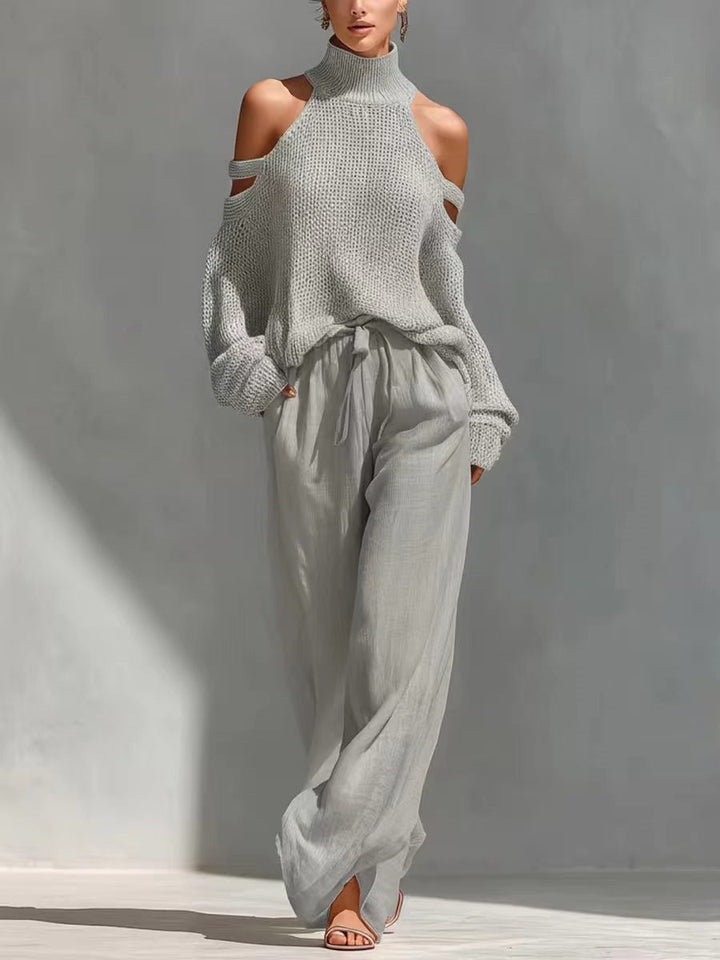 FASHION | KNIT LINEN SET FOR WOMEN