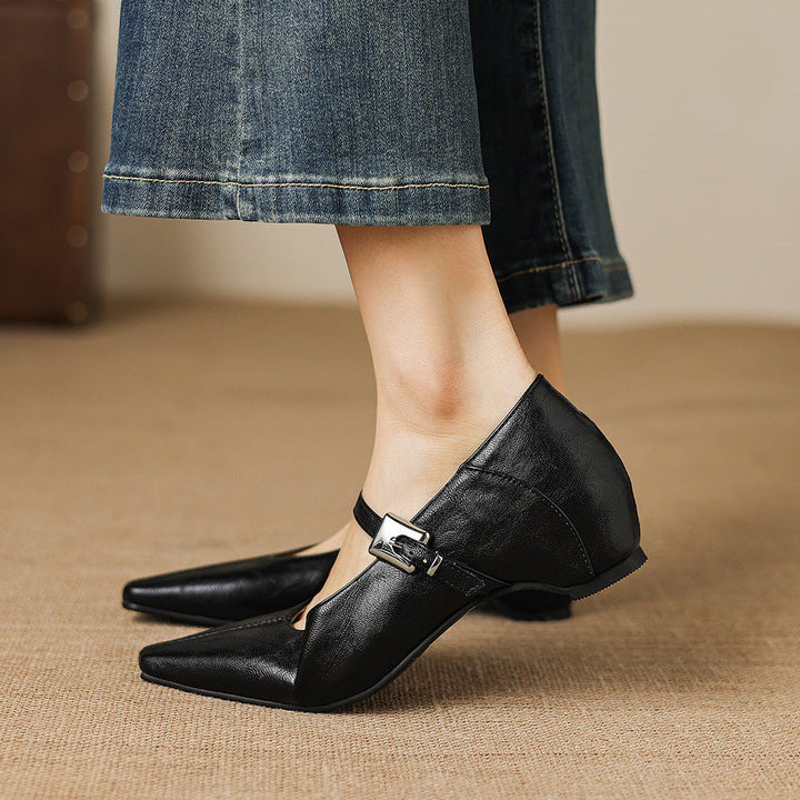 TAMSIN | POINTED-TOE MARY JANE FLAT FOR WOMEN