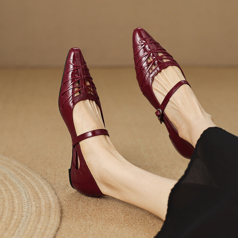 QUENBY | POINTED MARY JANE FLAT FOR WOMEN