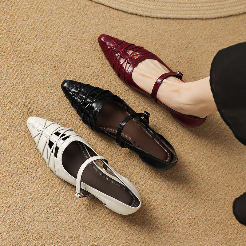 QUENBY | POINTED MARY JANE FLAT FOR WOMEN