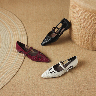 QUENBY | POINTED MARY JANE FLAT FOR WOMEN