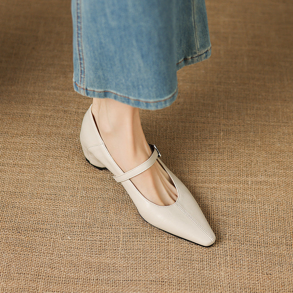 TAMSIN | POINTED-TOE MARY JANE FLAT FOR WOMEN