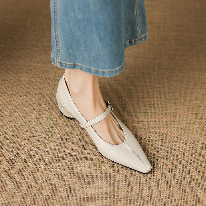 TAMSIN | POINTED-TOE MARY JANE FLAT FOR WOMEN