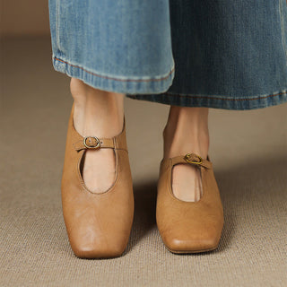ELSPETH | HIGH-VAMP MARY JANE FLAT FOR WOMEN