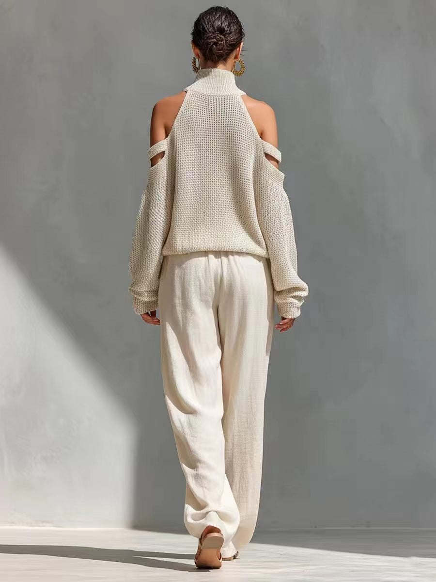 FASHION | KNIT LINEN SET FOR WOMEN