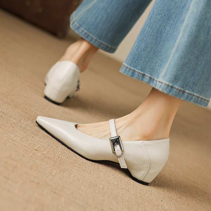 TAMSIN | POINTED-TOE MARY JANE FLAT FOR WOMEN