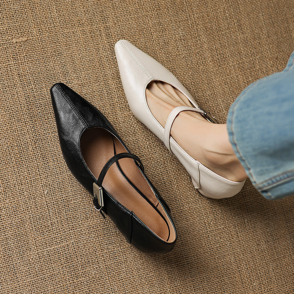 TAMSIN | POINTED-TOE MARY JANE FLAT FOR WOMEN