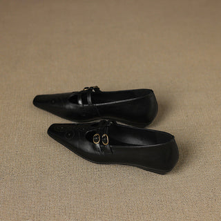 CEYLA | BROGUED MARY JANE FLAT FOR WOMEN