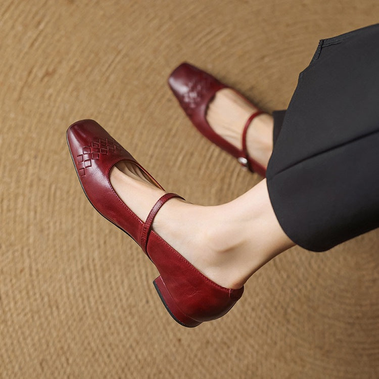 VERITY | SQUARE-TOE MARY JANE FLAT FOR WOMEN