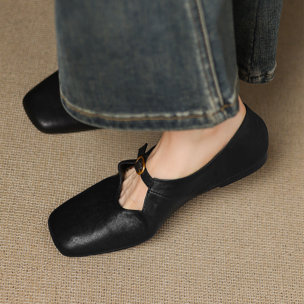ELSPETH | HIGH-VAMP MARY JANE FLAT FOR WOMEN