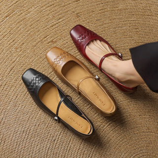 VERITY | SQUARE-TOE MARY JANE FLAT FOR WOMEN