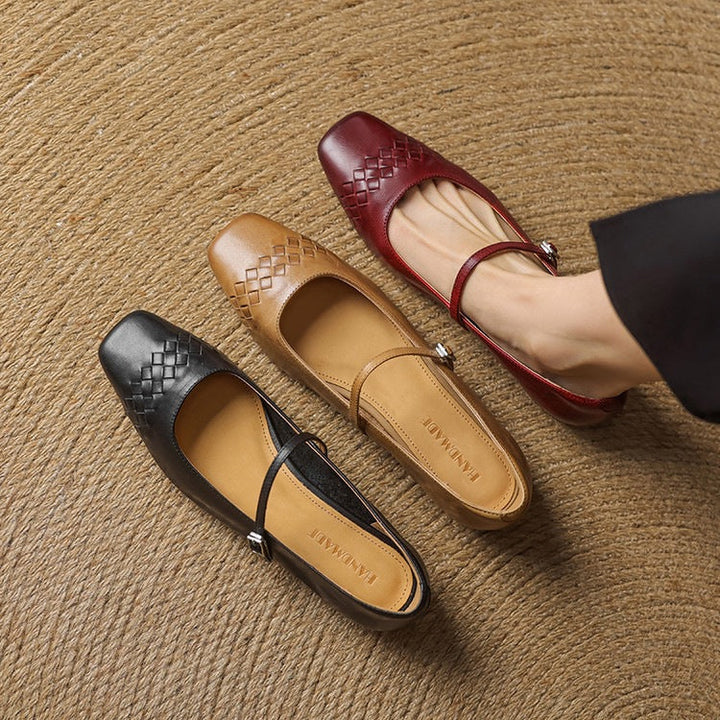 VERITY | SQUARE-TOE MARY JANE FLAT FOR WOMEN