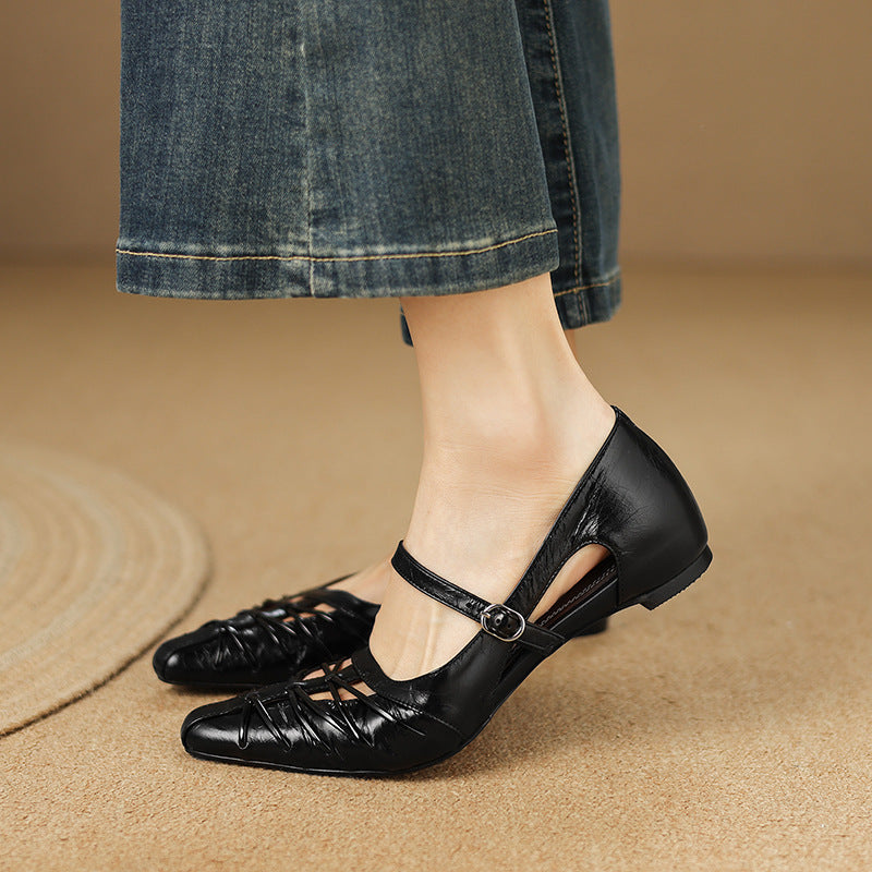 QUENBY | POINTED MARY JANE FLAT FOR WOMEN