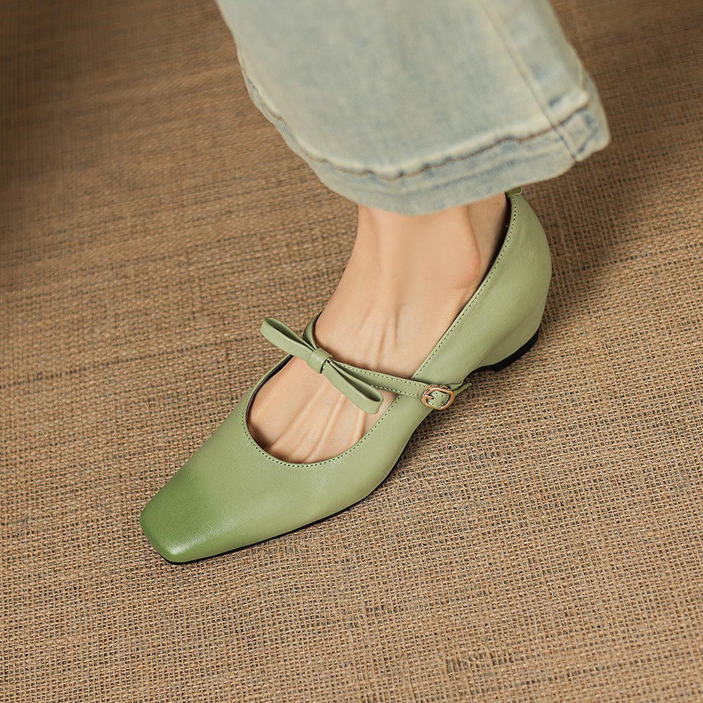 BRYONY | BOW-STRAP MARY JANE FLATS FOR WOMEN