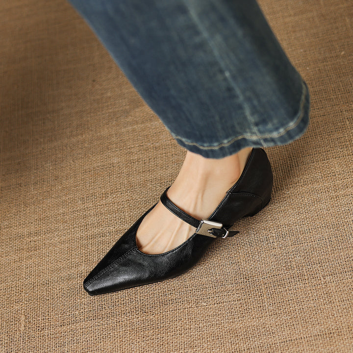 TAMSIN | POINTED-TOE MARY JANE FLAT FOR WOMEN