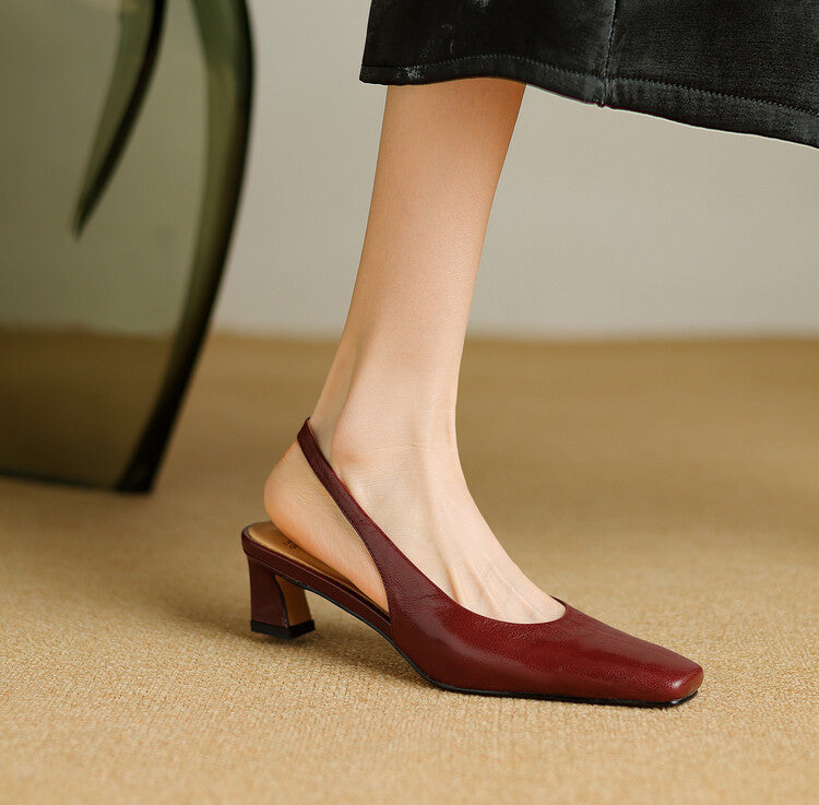 ERSA | VEGAN SLINGBACKS HEELS FOR WOMEN