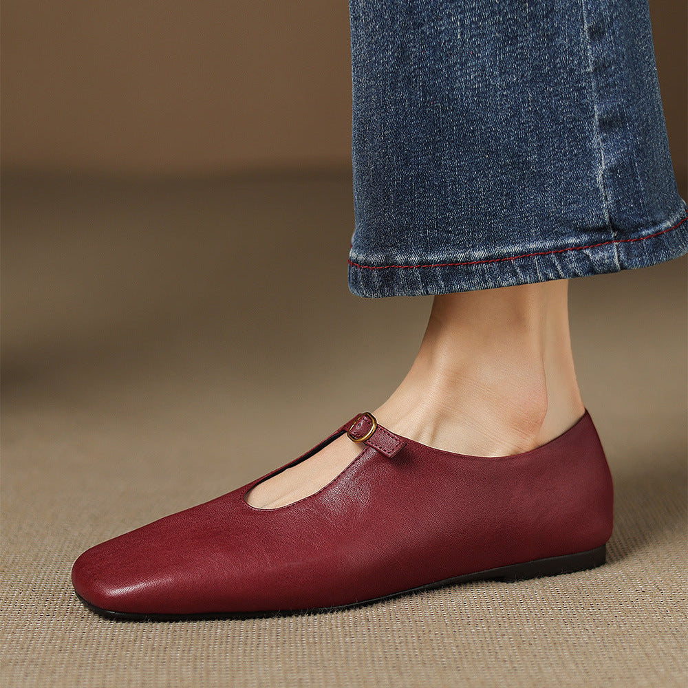 ELSPETH | HIGH-VAMP MARY JANE FLAT FOR WOMEN