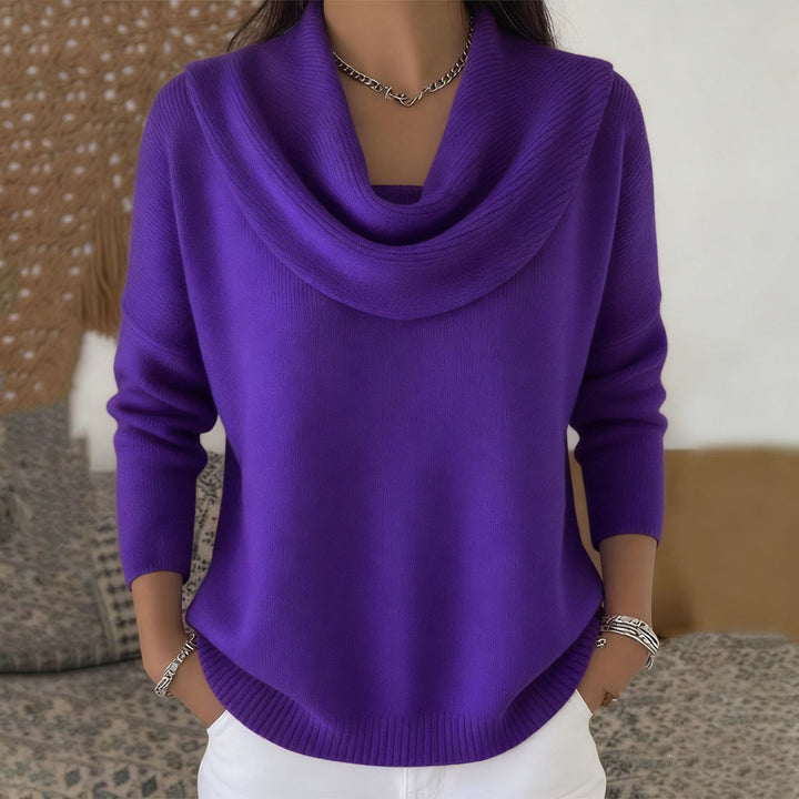 SIDONIE | COWL NECK SWEATER FOR WOMEN