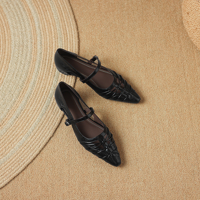 QUENBY | POINTED MARY JANE FLAT FOR WOMEN