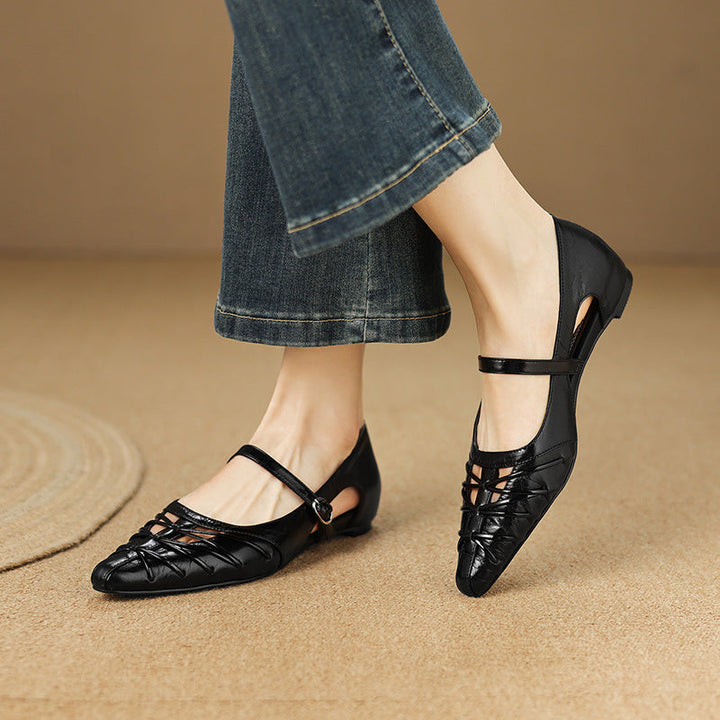 QUENBY | POINTED MARY JANE FLAT FOR WOMEN