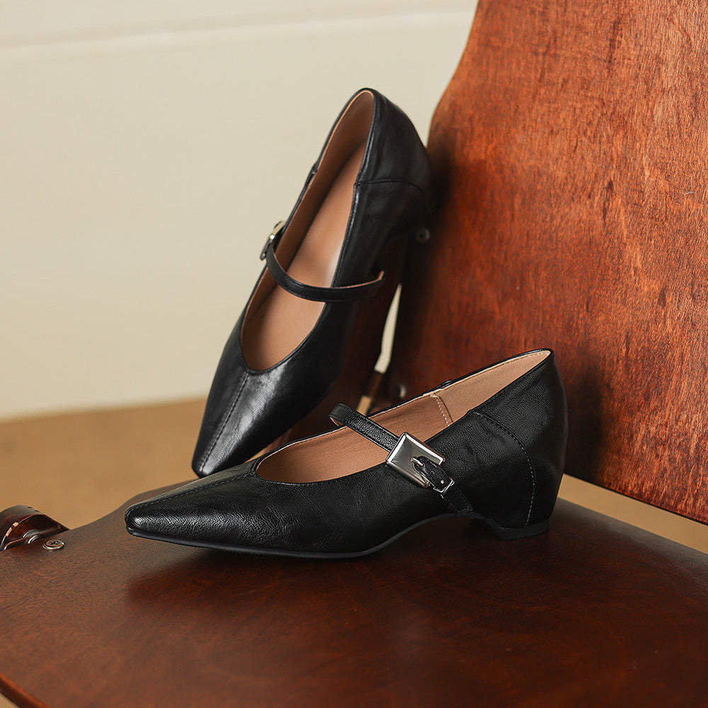 TAMSIN | POINTED-TOE MARY JANE FLAT FOR WOMEN