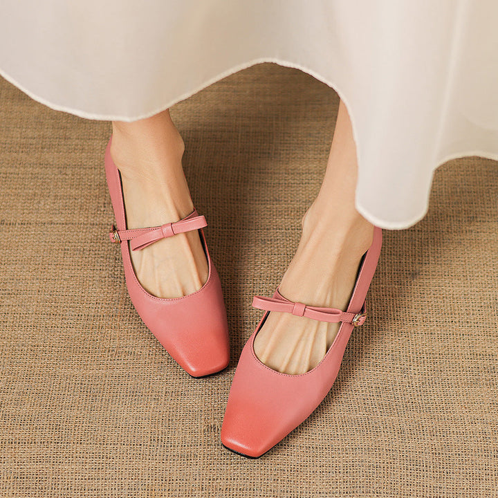 BRYONY | BOW-STRAP MARY JANE FLATS FOR WOMEN