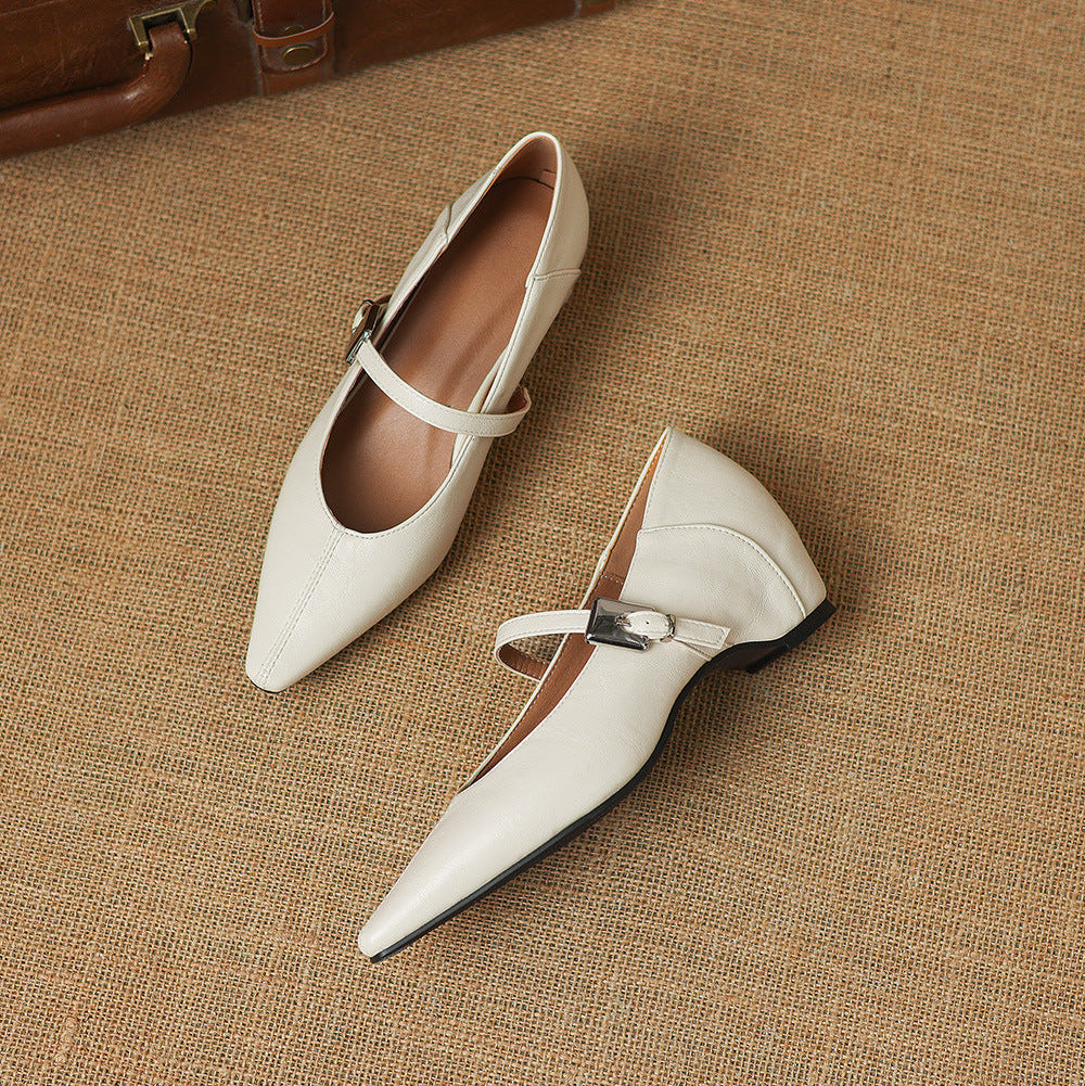 TAMSIN | POINTED-TOE MARY JANE FLAT FOR WOMEN