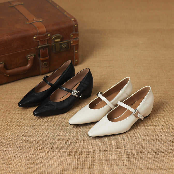 TAMSIN | POINTED-TOE MARY JANE FLAT FOR WOMEN