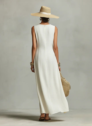 IVORY | LOOSE-FIT MAXI DRESS FOR WOMEN