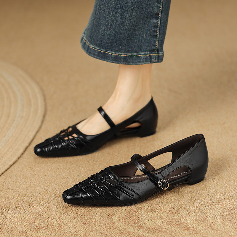 QUENBY | POINTED MARY JANE FLAT FOR WOMEN