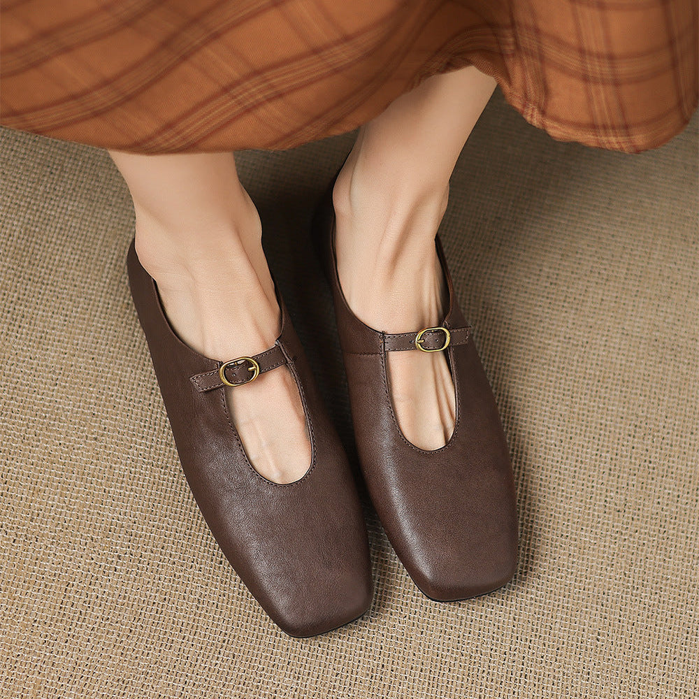 ELSPETH | HIGH-VAMP MARY JANE FLAT FOR WOMEN