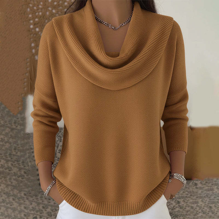 SIDONIE | COWL NECK SWEATER FOR WOMEN