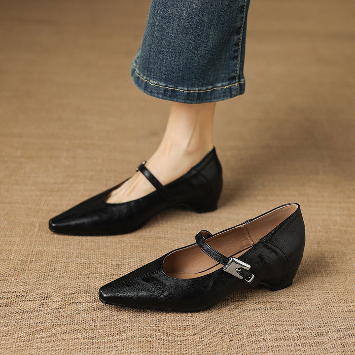 TAMSIN | POINTED-TOE MARY JANE FLAT FOR WOMEN