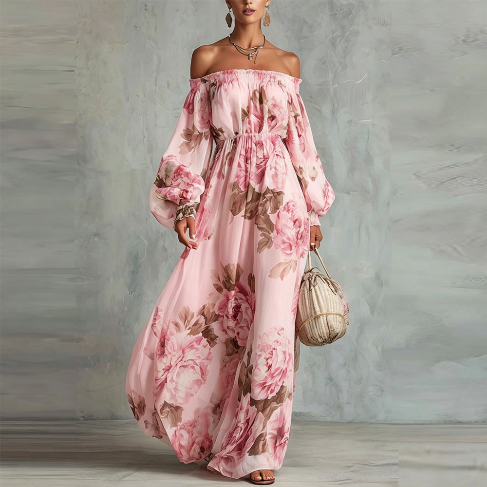 PAYTON | OFF-SHOULDER FLORAL MAXI DRESS FOR WOMEN