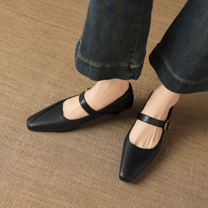 ZORAE | PANELED MARY JANE HEEL FOR WOMEN